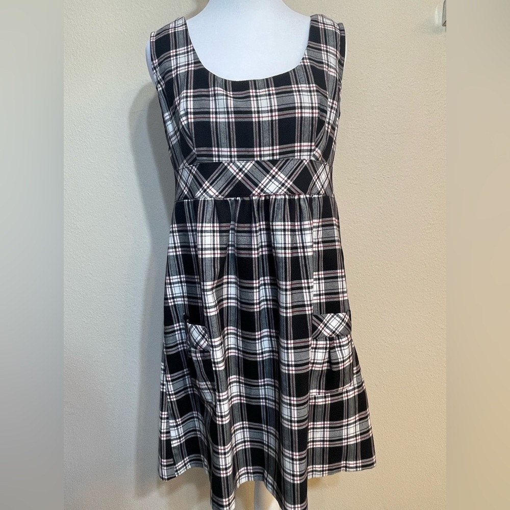 Speechless Women's Plaid/tartan Clueless Academia Jumper Dress
